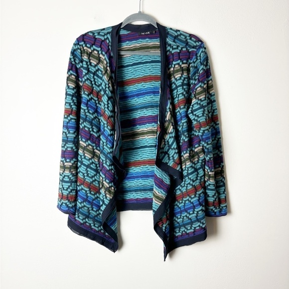 NIC+ZOE Sweaters - NIC + ZOE •Women’s Multi Knit Open Front Waterfall Cardigan Sweater Retro Size L